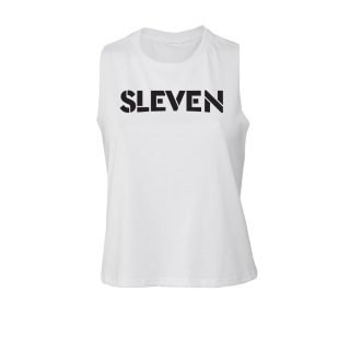 Logo Racer Back Crop Tank